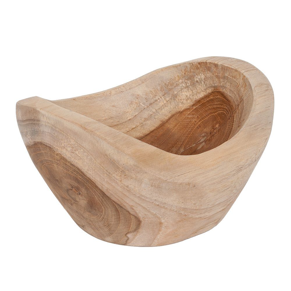 LebensWohnArt Dekoschale Teak Schale SHELL ca. L20cm Natural