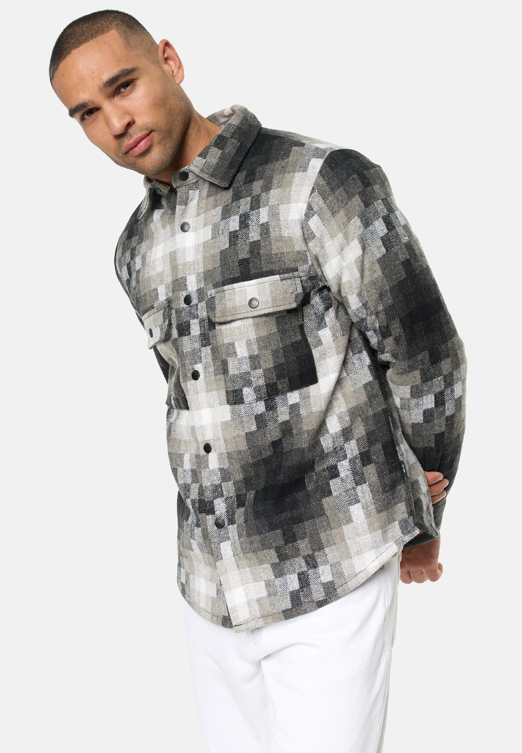 Indicode Hemdjacke Herren Spin Übergangsjacke Herrenjacke mit klassischem Karomuster