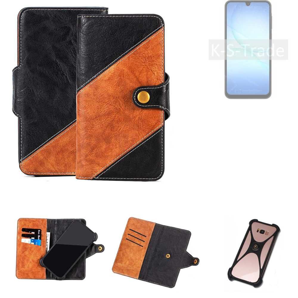 K-S-Trade Handyhülle für Samsung Galaxy A17 5G, Handyhülle Schutzhülle Bookstyle Case Wallet-Case Handy Cover