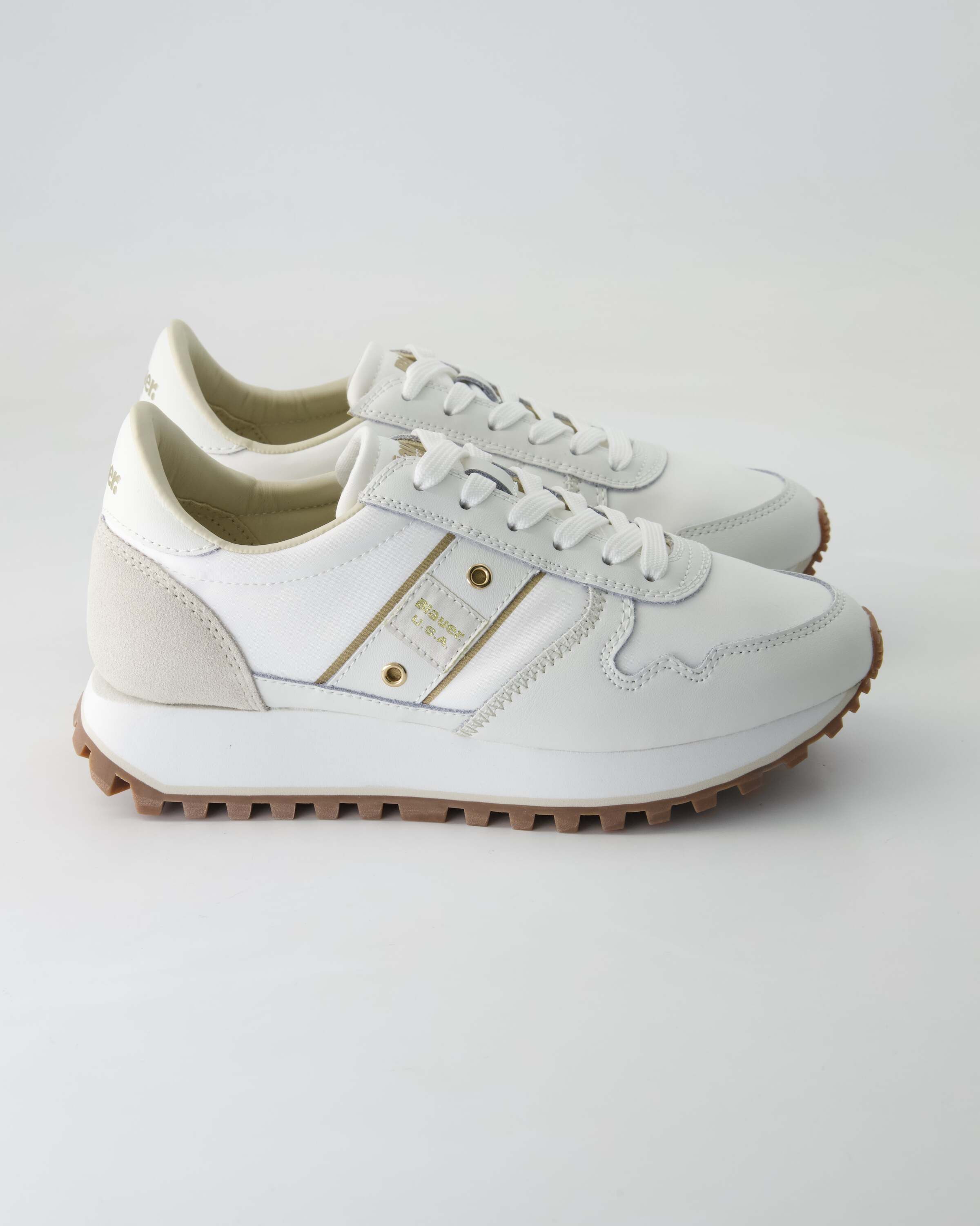 Blauer S5Millen03 Sneaker Obermaterial: Leder und Textil