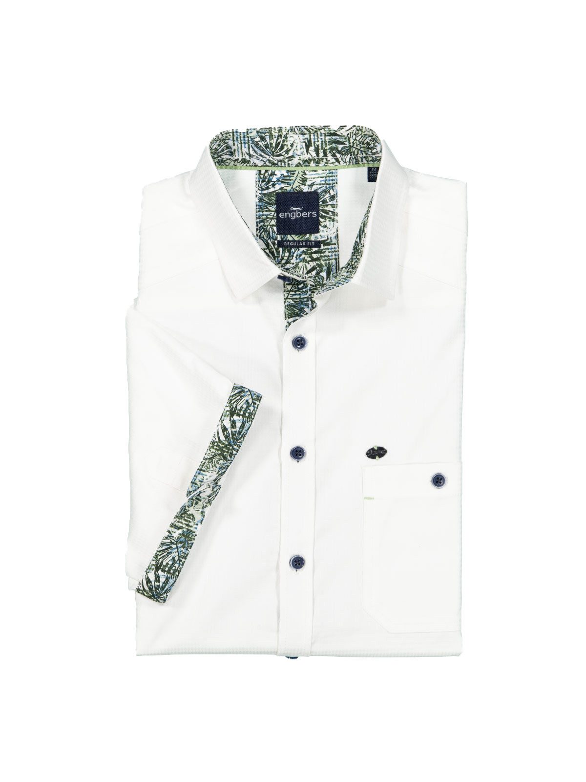Engbers Kurzarmhemd engbers Herren Kurzarm-Hemd regular, Reinweiss günstig online kaufen
