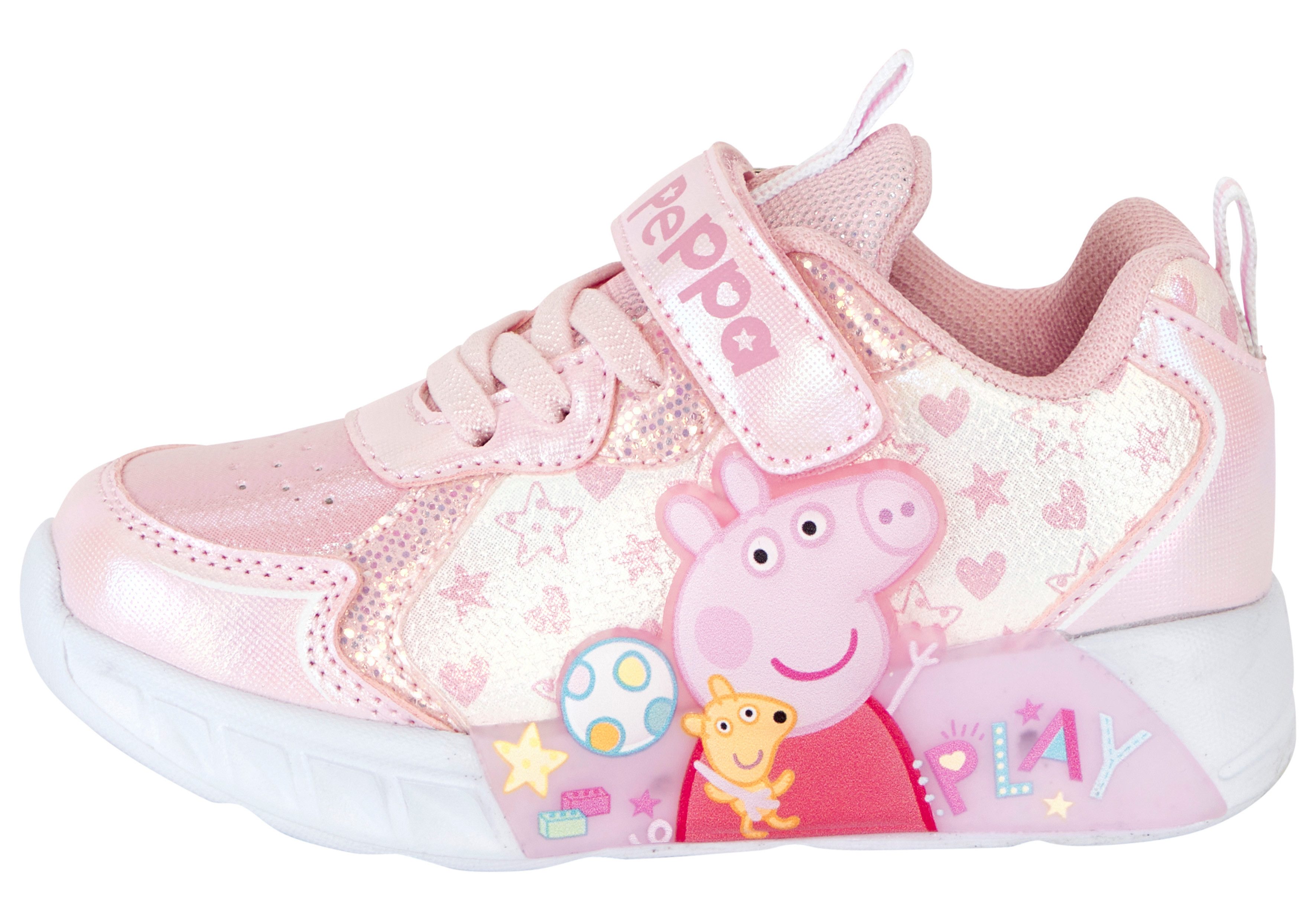 Disney Peppa Pig Sneaker (für Kinder) Peppa Wutz, mit cooler Blinkfunktion – Bild 2 von 5