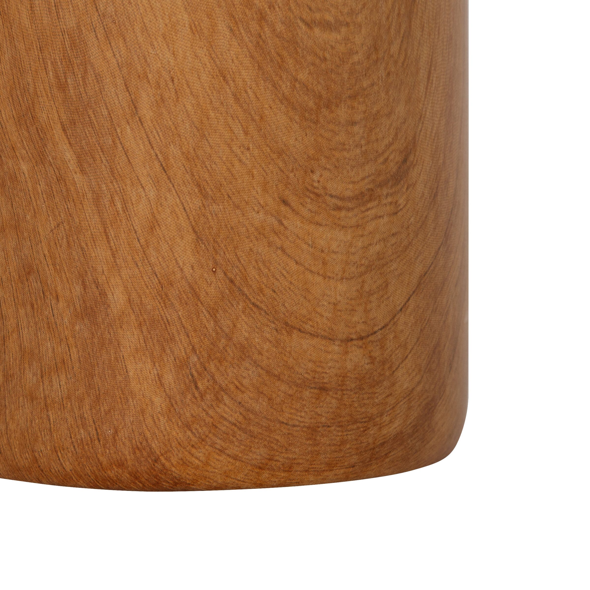 Atmosphera Créateur d'intérieur Dekovase Keramikvase SAO, Holzoptik, 17,5 cm (einzeln)