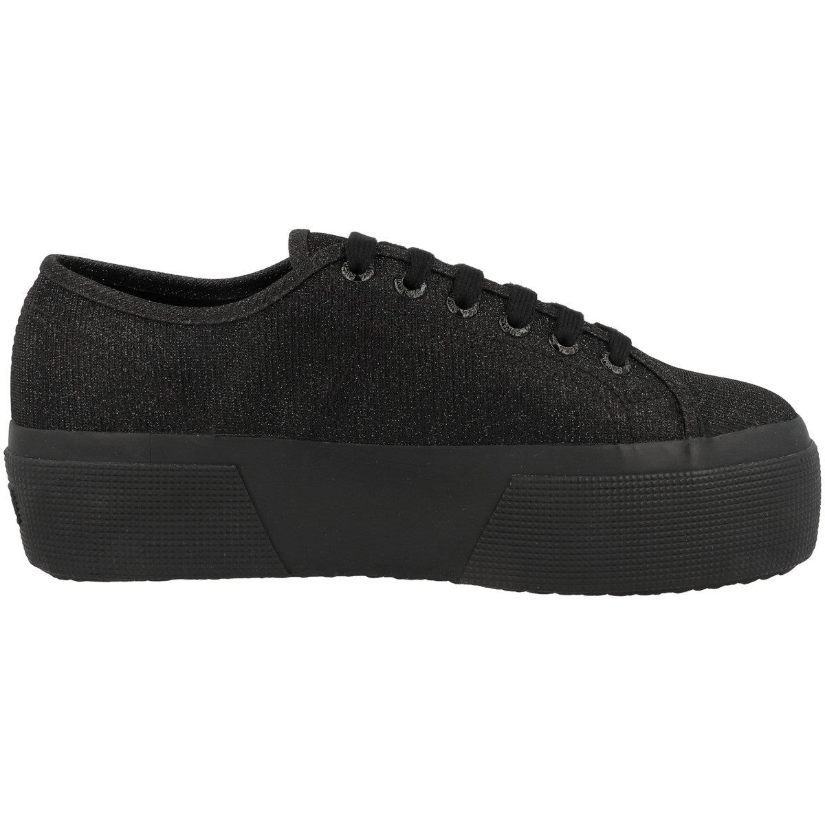Superga 3790 Platform Jersey Lame Leggera Damen Sneaker Turnschuhe, Sportschuhe, Freizeitschuhe, Halbschuhe, Schnürschuhe