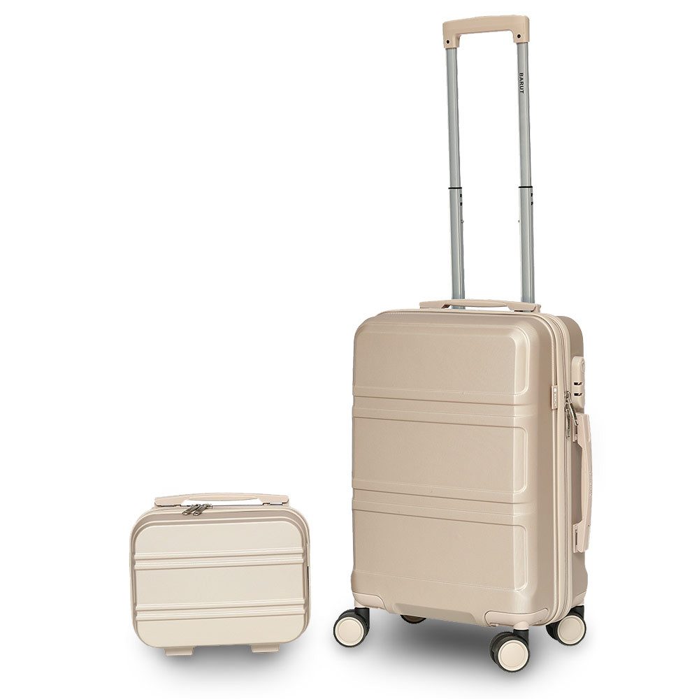 Barut Kofferset Reisekofferset 2-teilig Modell Anubis Champagner, 4 Rollen, (Set, 2 tlg., MS-19043)