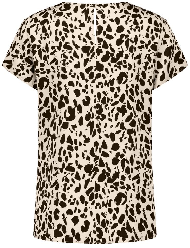 Taifun Kurzarmbluse – Kurzarmshirt mit Leo-Print günstig online kaufen