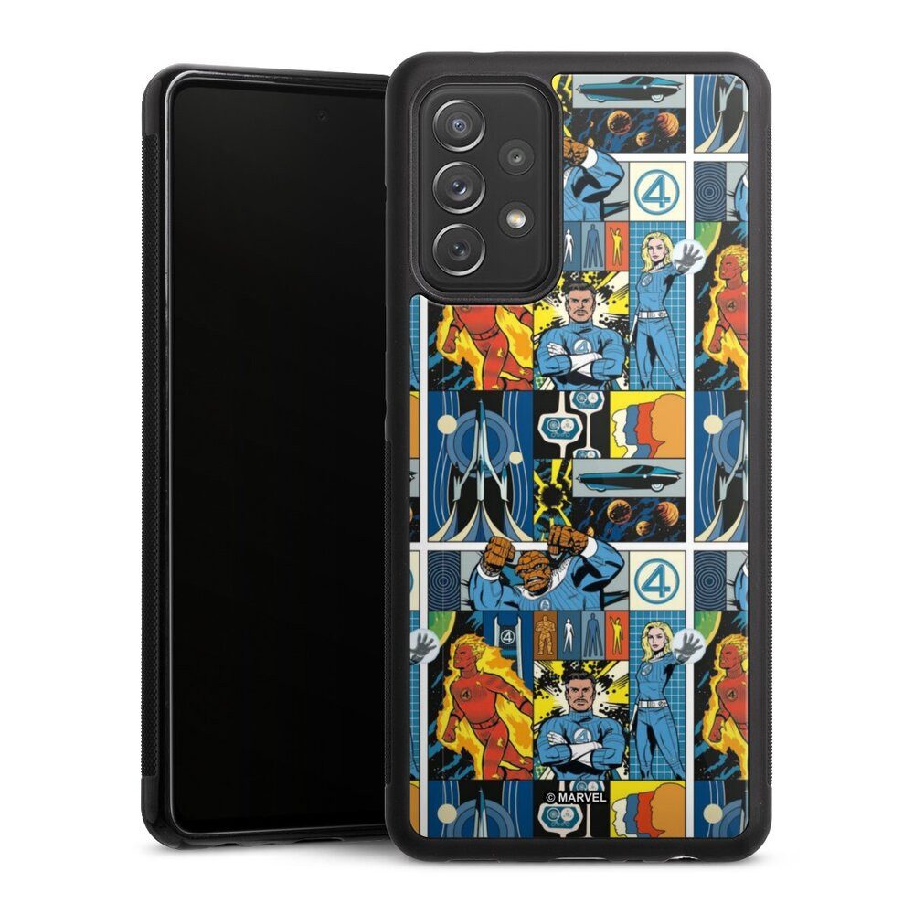 DeinDesign Handyhülle Marvel The Fantastic Four Offizielles Lizenzprodukt, Samsung Galaxy A72 Gallery Case Glas Hülle