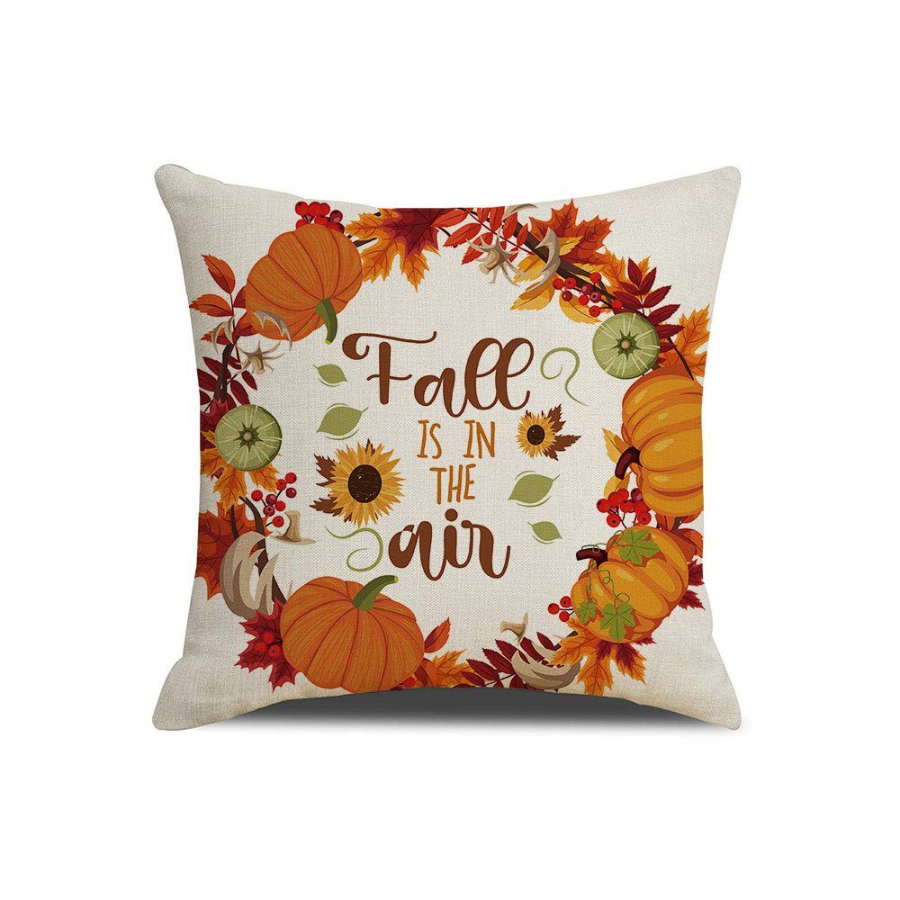 Kissenbezug 4 Kissenhülle cm 45x45 für Kissenbezüge Herbst Stück, FELIXLEO Halloween