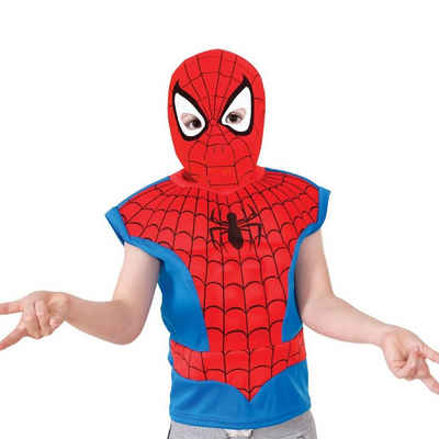 Rubie´s Kostüm Spider-Man Kostümset für Kinder, Zweiteiliges Verkleidungsset für die schnelle Verwandlung zum Superhe