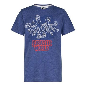 Jurassic World T-Shirt Jurassic World T-Rex Jurassic Park Kinder T-Shirt Kinder + Jugendliche Grau + Blau Größe 134/140 146/152 158/164 170/176 cm Jurassic World Lizensiert