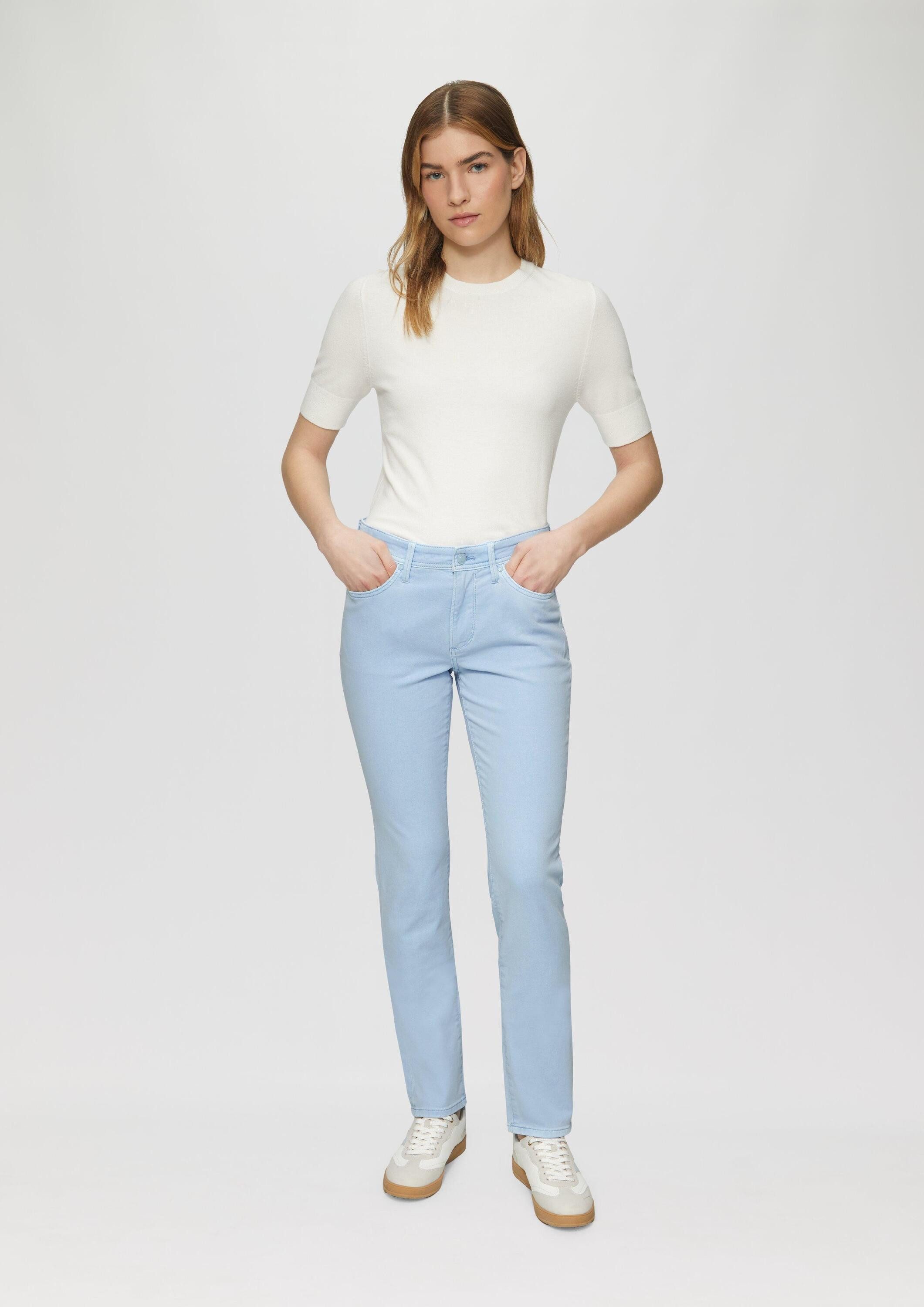 s.Oliver Slim-fit-Jeans Jeans-Hose BETSY Jeans Betsy / Slim Fit / Mid Rise / Slim Leg / Garment Dye