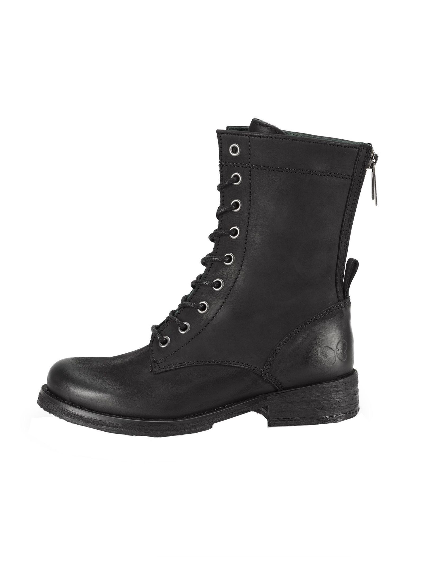 Felmini Stiefelette Leder . Schnürstiefelette
