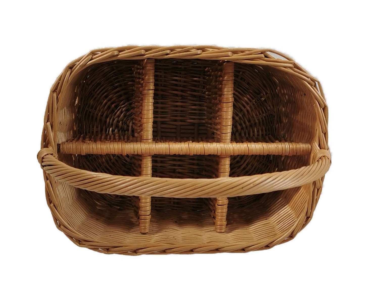 natuleo by pokuc Flaschenkorb Flaschenkorb aus Weide 6 Flaschen Braun 38x29 günstig online kaufen
