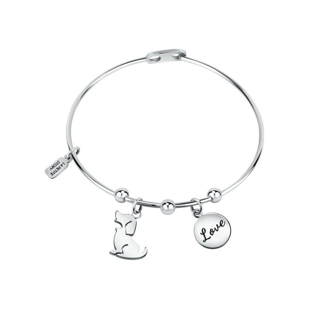Armband Ocelový pevný náramek s pøívìsky Familie LPS05ASF65
