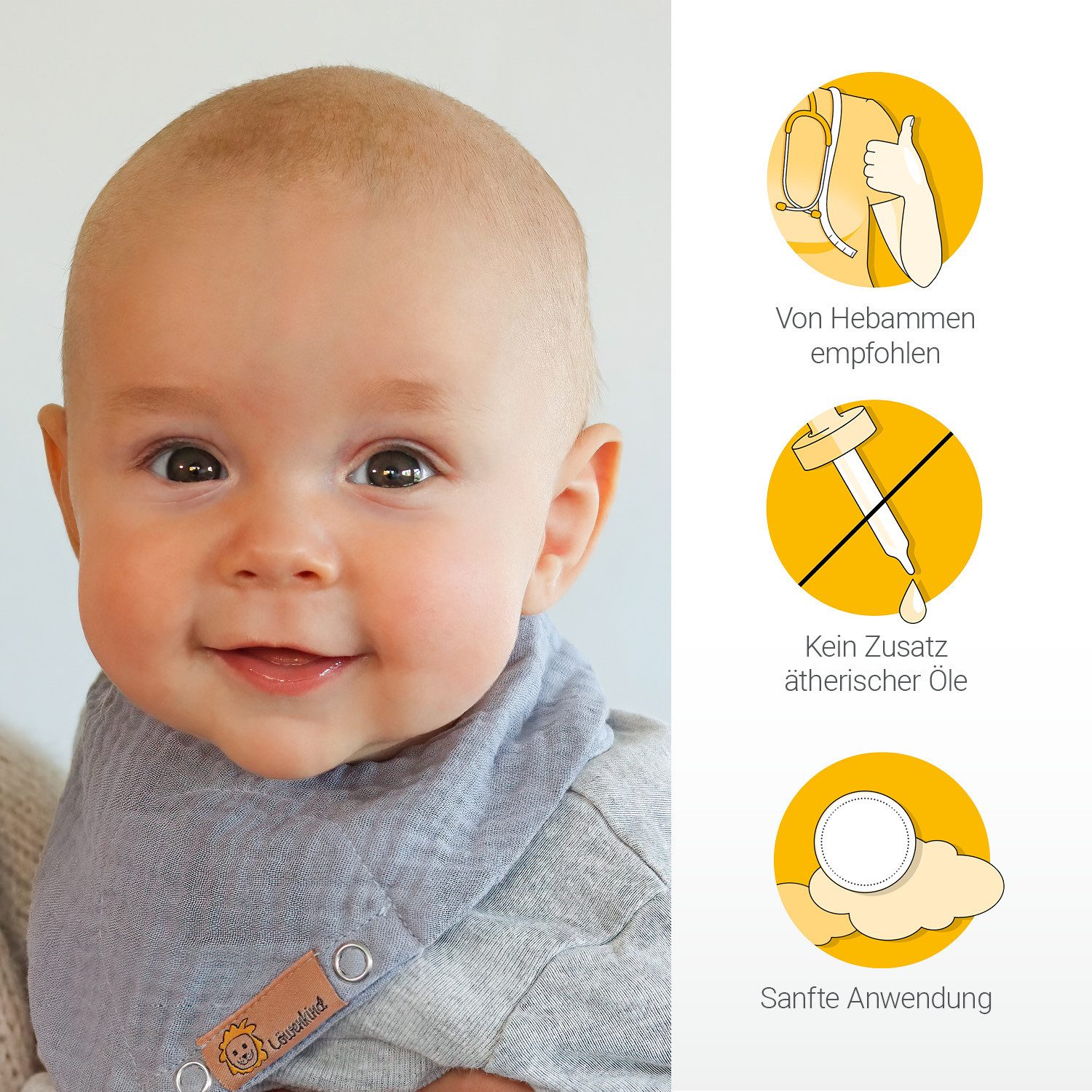 Löwenkind Babypflege-Set Harmonie-Set, Sanfte Unterstützung aus der Natur