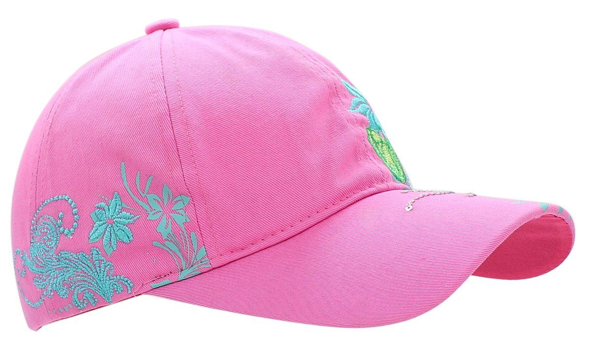 Frauen One Sommermütze Size, Bunt dy_mode Mütze K228-Pink Cap Damen Baseball Cap Kappe Baseball Basecap