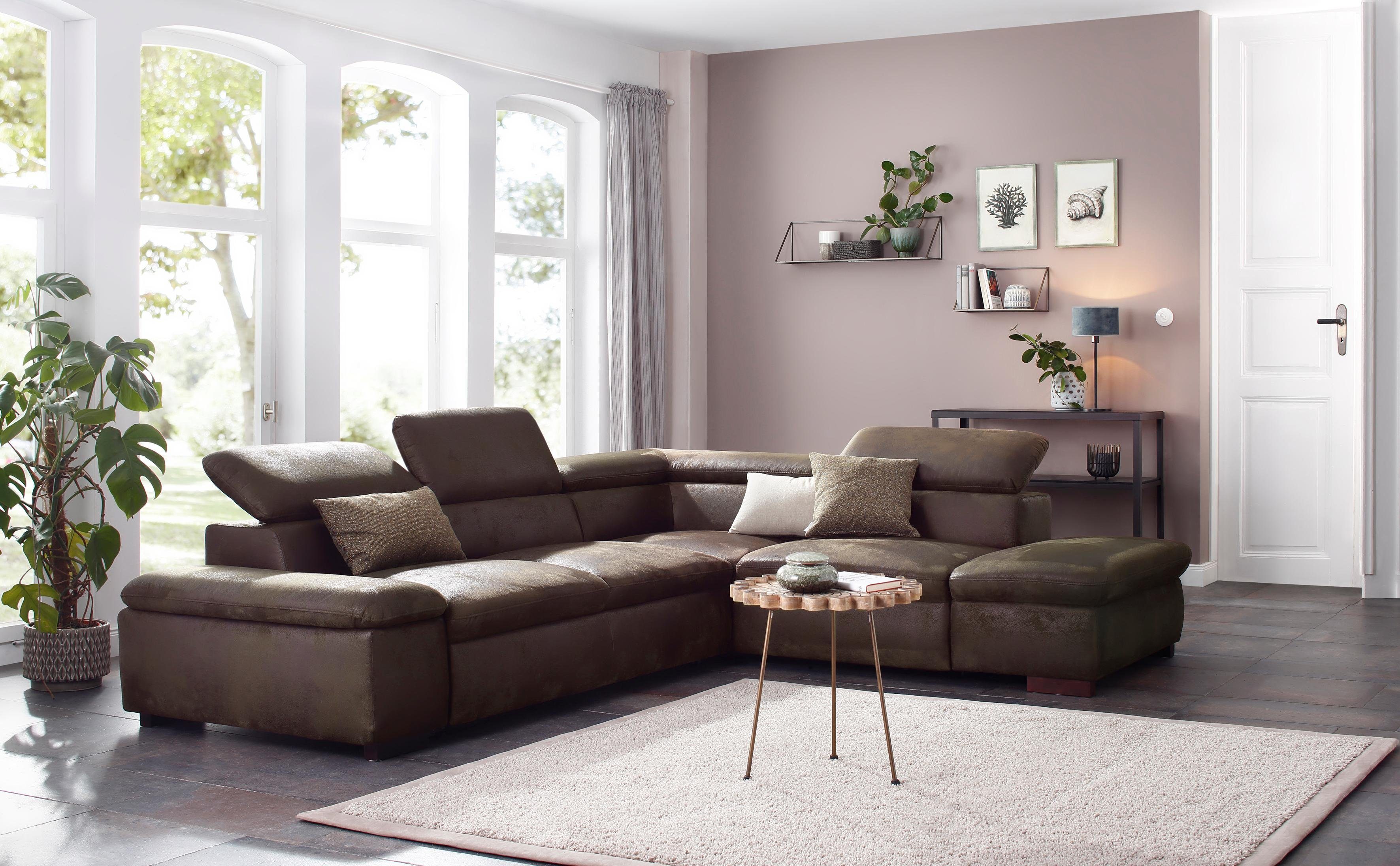 Home affaire Ecksofa Alberto L-Form, mit günstig online kaufen