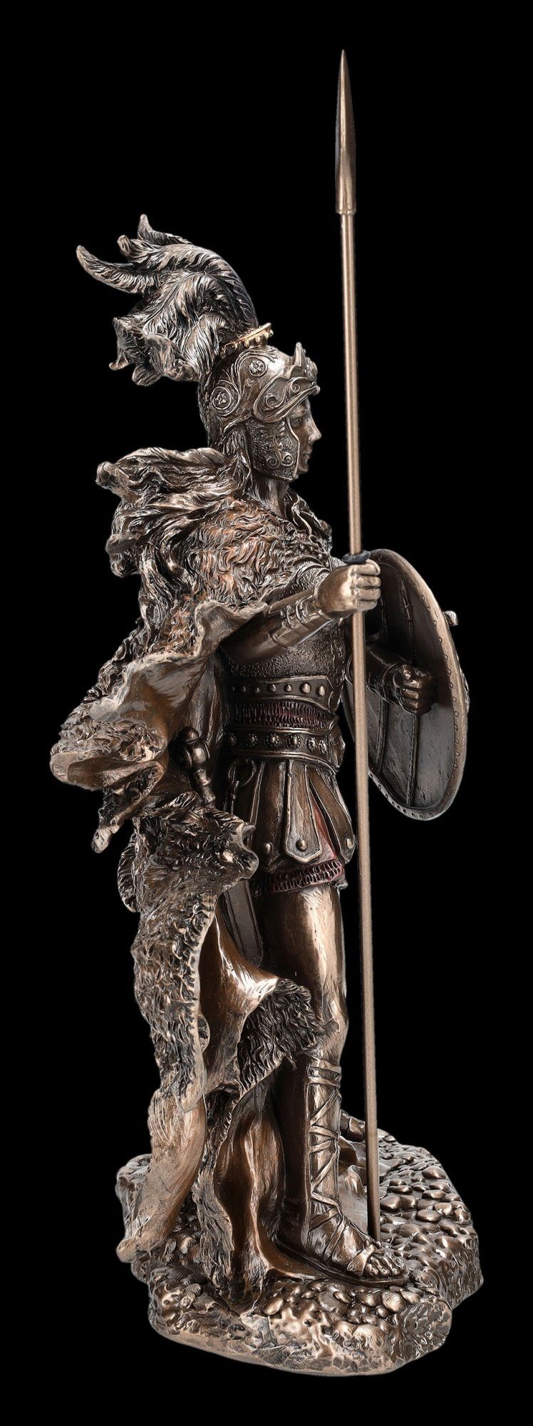 Figuren Shop GmbH Athena Figur Dekofigur Dekofigur Göttin griechische - Veronese 30cm und - mit - Schild Speer