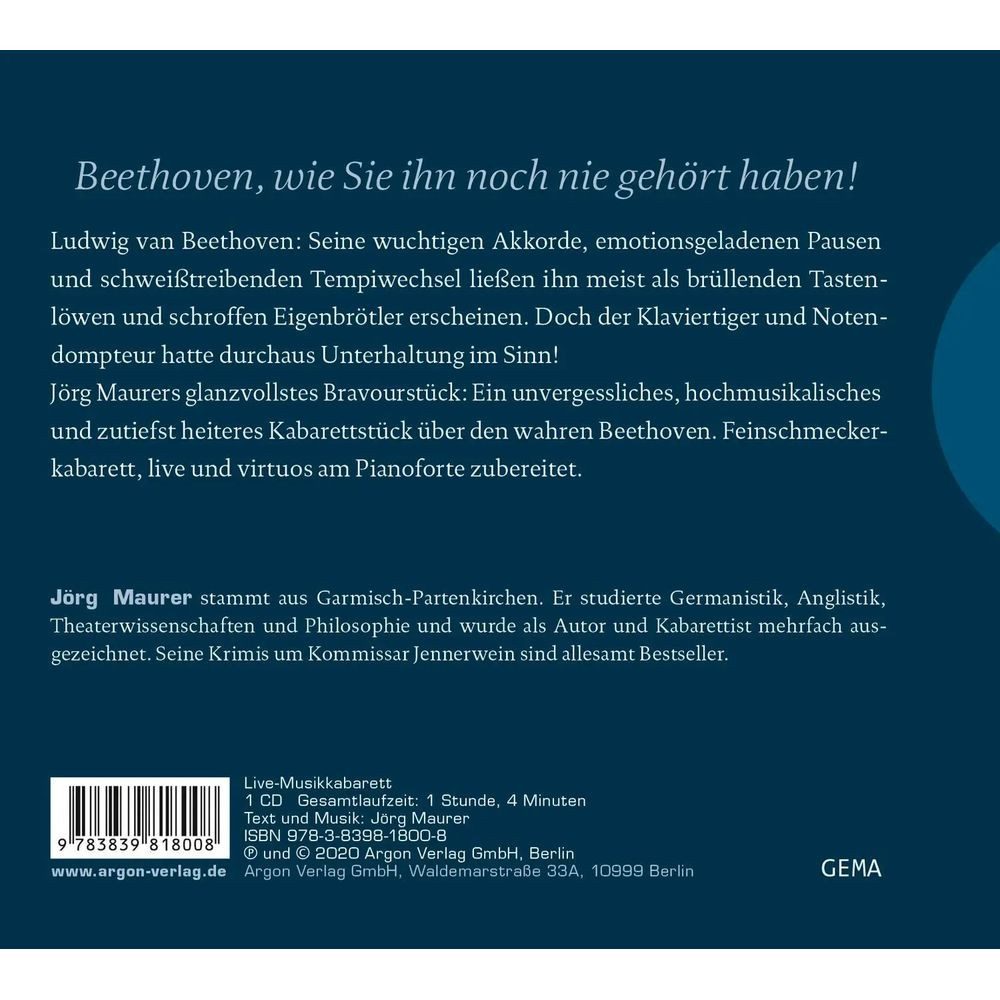 Argon Verlag Hörspiel Beethovens kleine Patzer