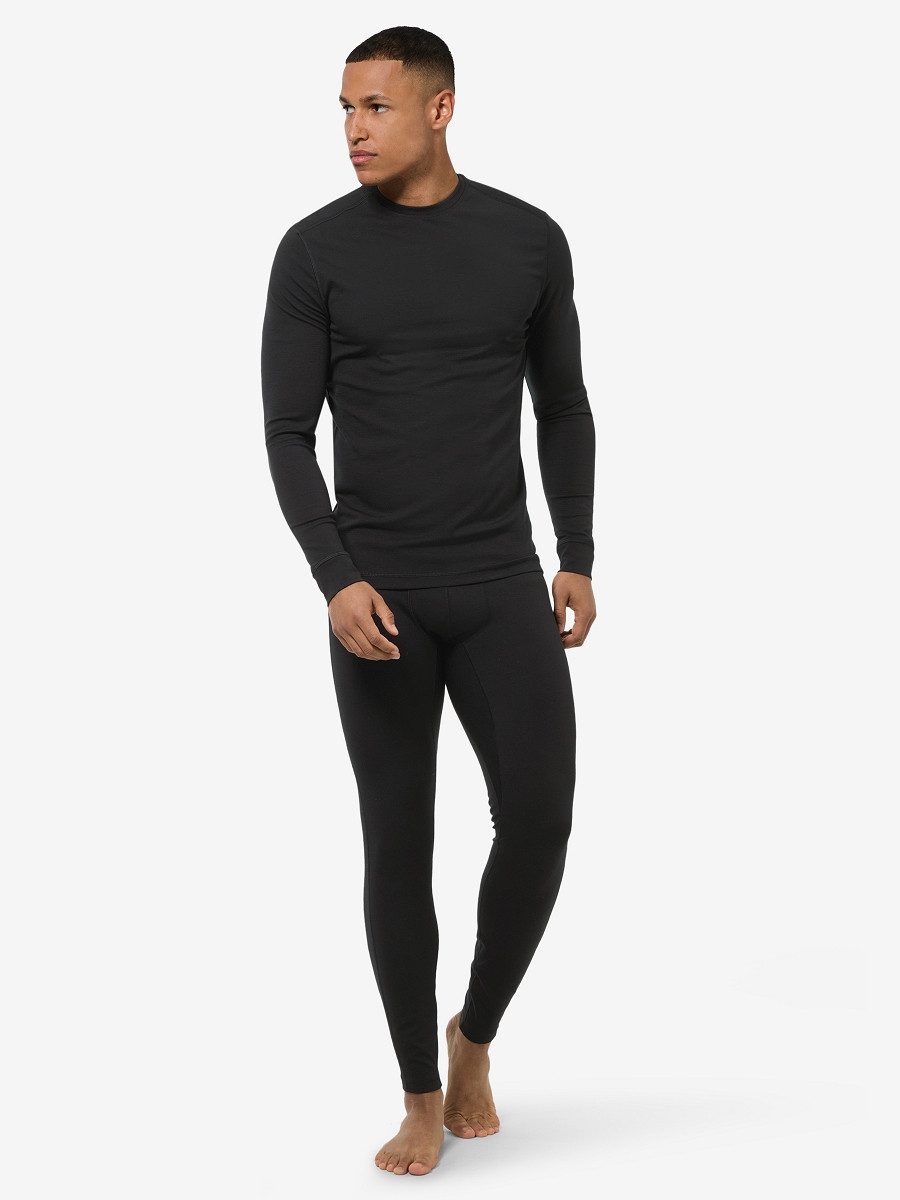 SUPER.NATURAL Langarmshirt für Herren, Merino M LUX BASE LS bietet luxeriöse Optik und Komfort