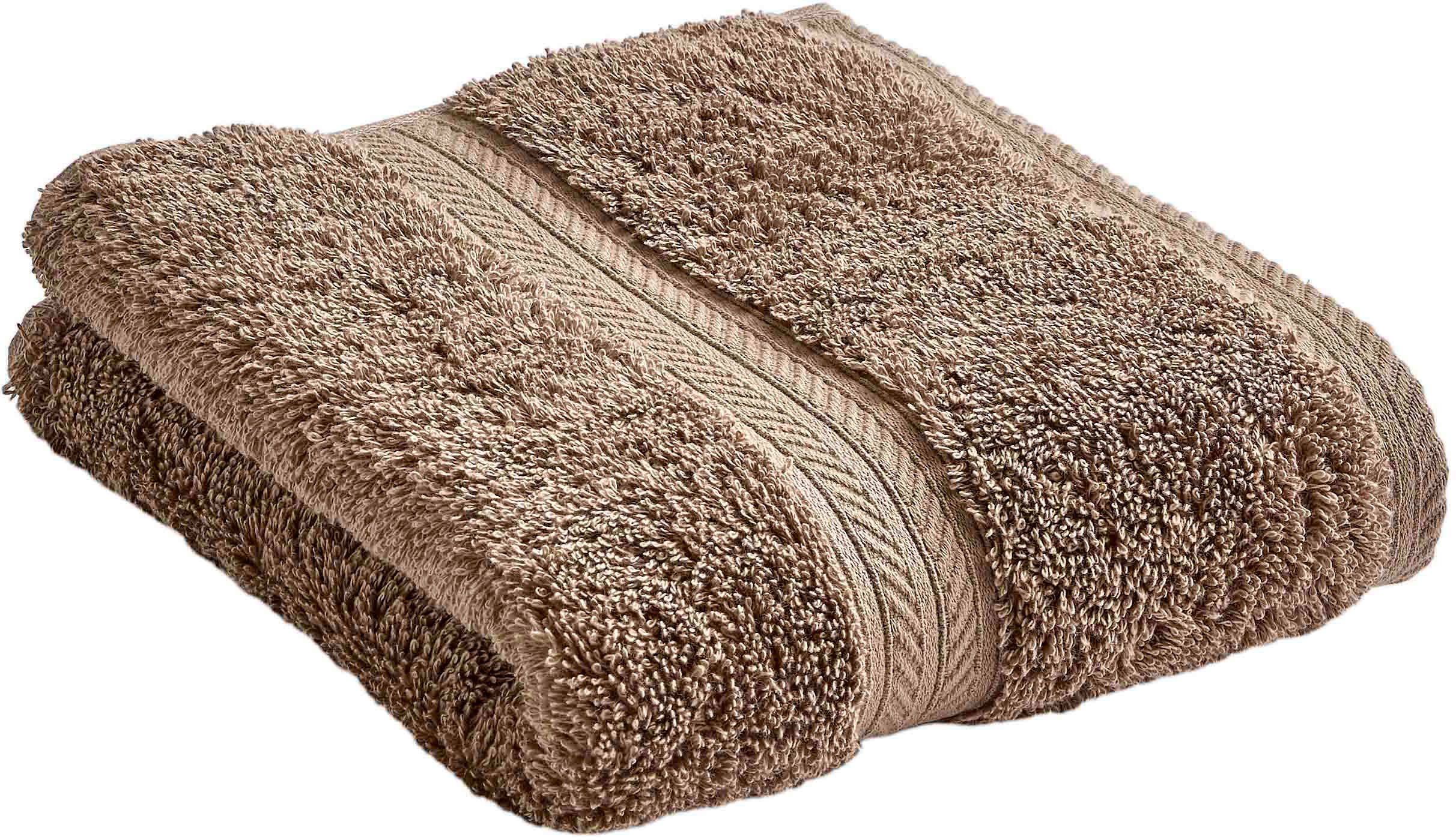 Christy Gästehandtücher RENAISSANCE, Walkfrottier (6-St), Premium-Gästetücher in Luxusqualität, 675g/m², 46x76cm, 6er Set