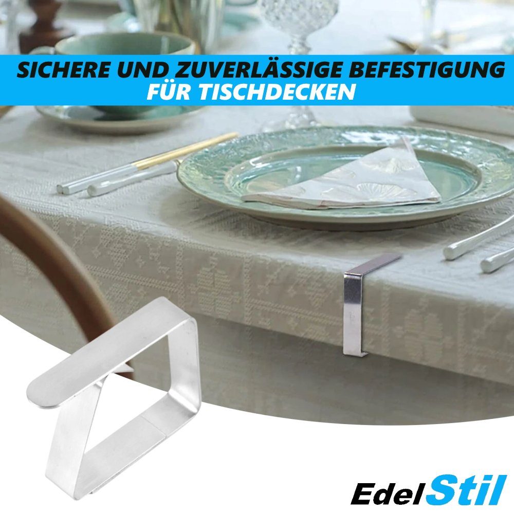 Verstellbare Edelstahl Tischklammern Küche Tischdeckenhalter Klemme