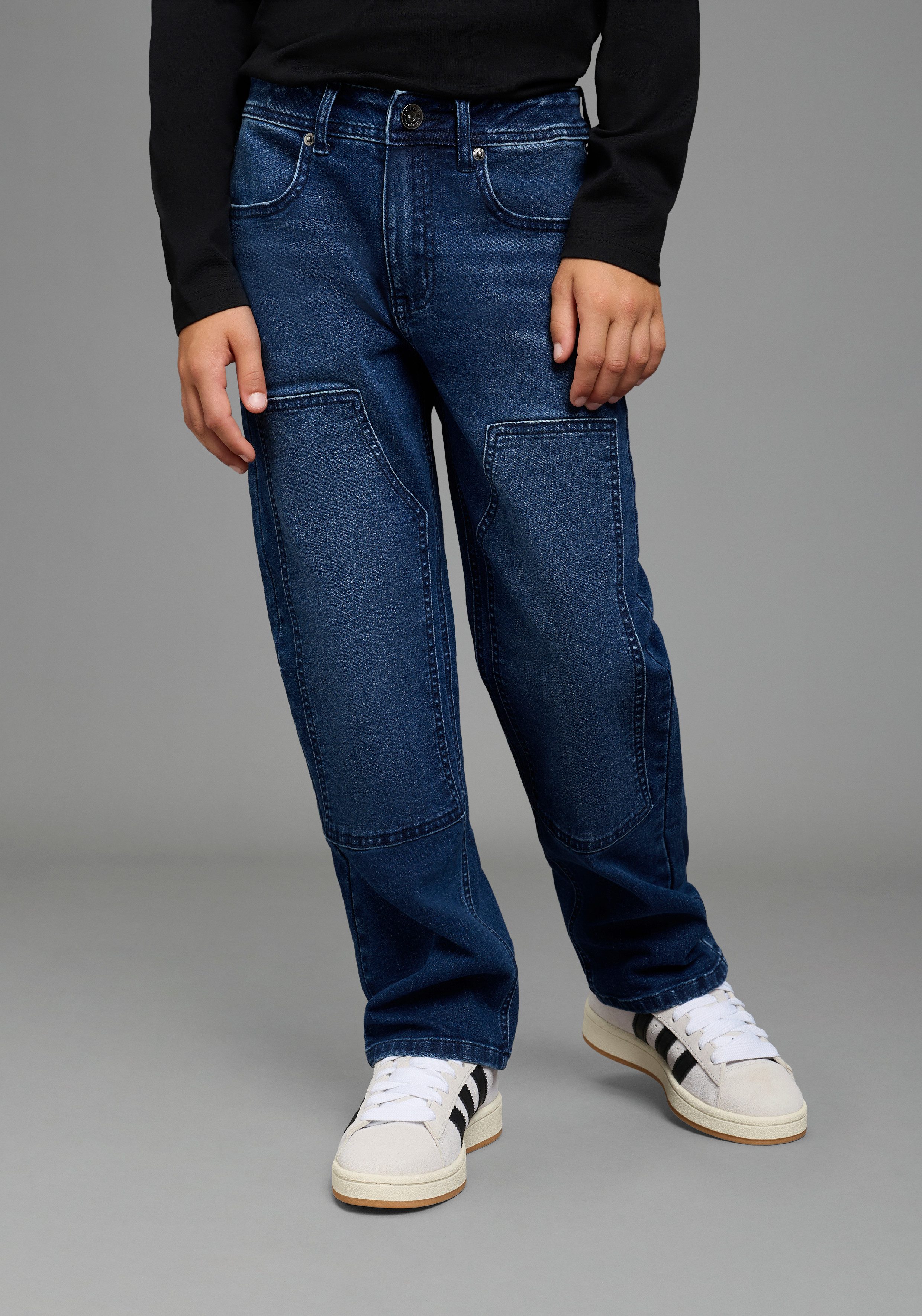 H.I.S Loose-fit-Jeans H.I.S Loose-Fit Jeans im Workerstyle Lockere Worker-Jeans, bequeme Passform, gerade Beinform