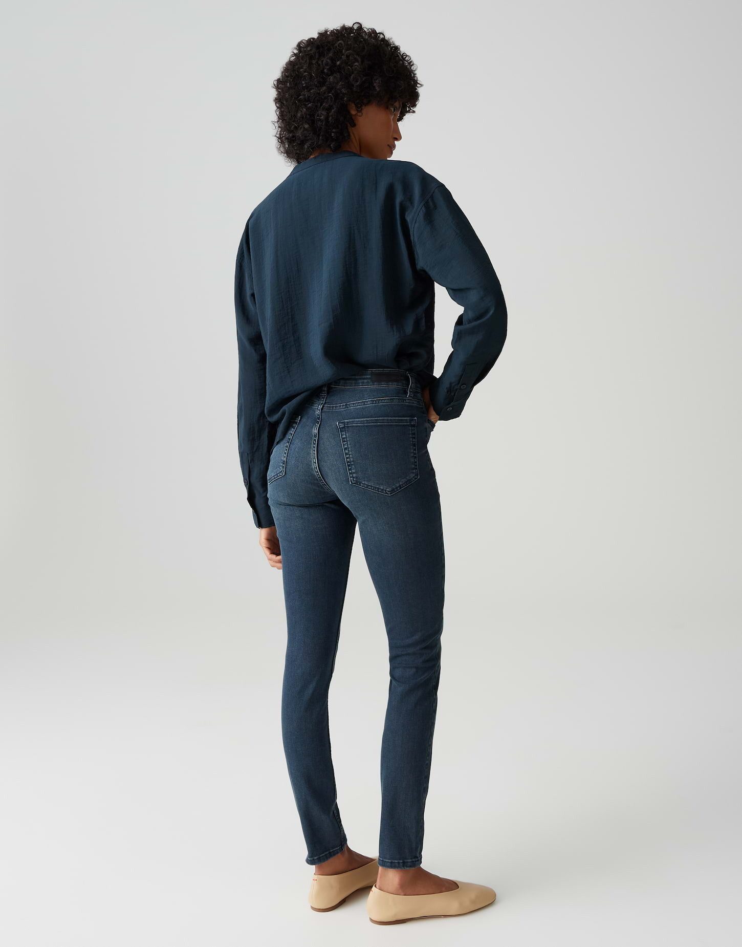 OPUS Skinny-fit-Jeans Elma blue black