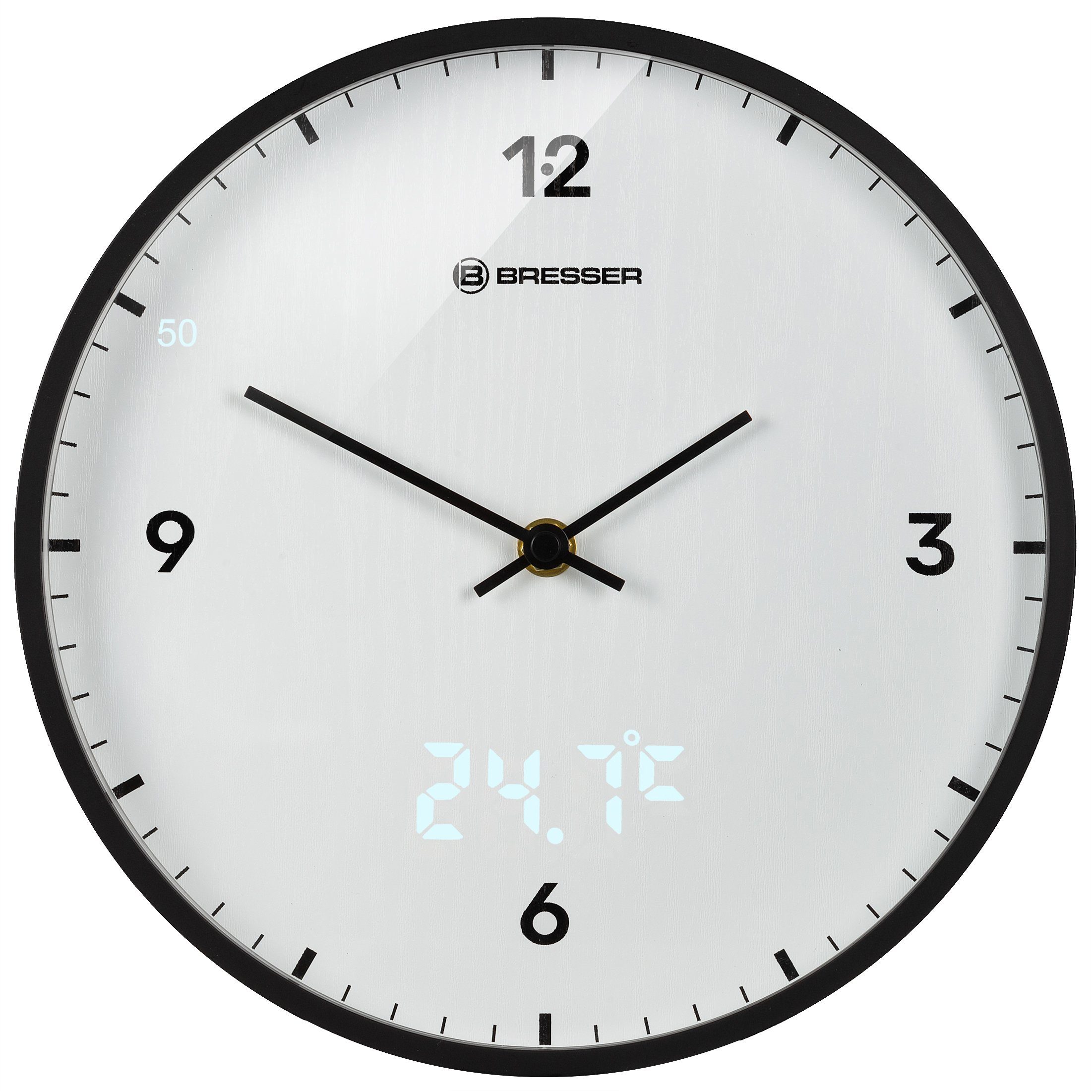 BRESSER Wanduhr MyTime LEDsec Wanduhr 24 günstig online kaufen