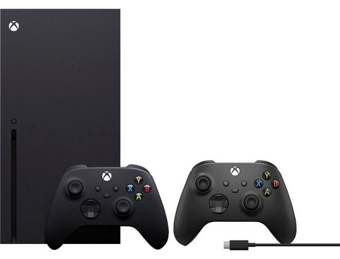 Xbox Series X inkl. 2. Controller - Carbon Black + USB-C Kabel