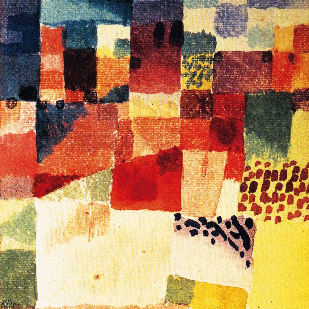 1art1 Poster Paul Klee Kunstdruck Bild - Motiv Aus Hammamet, 1914 (100 x 100 cm)