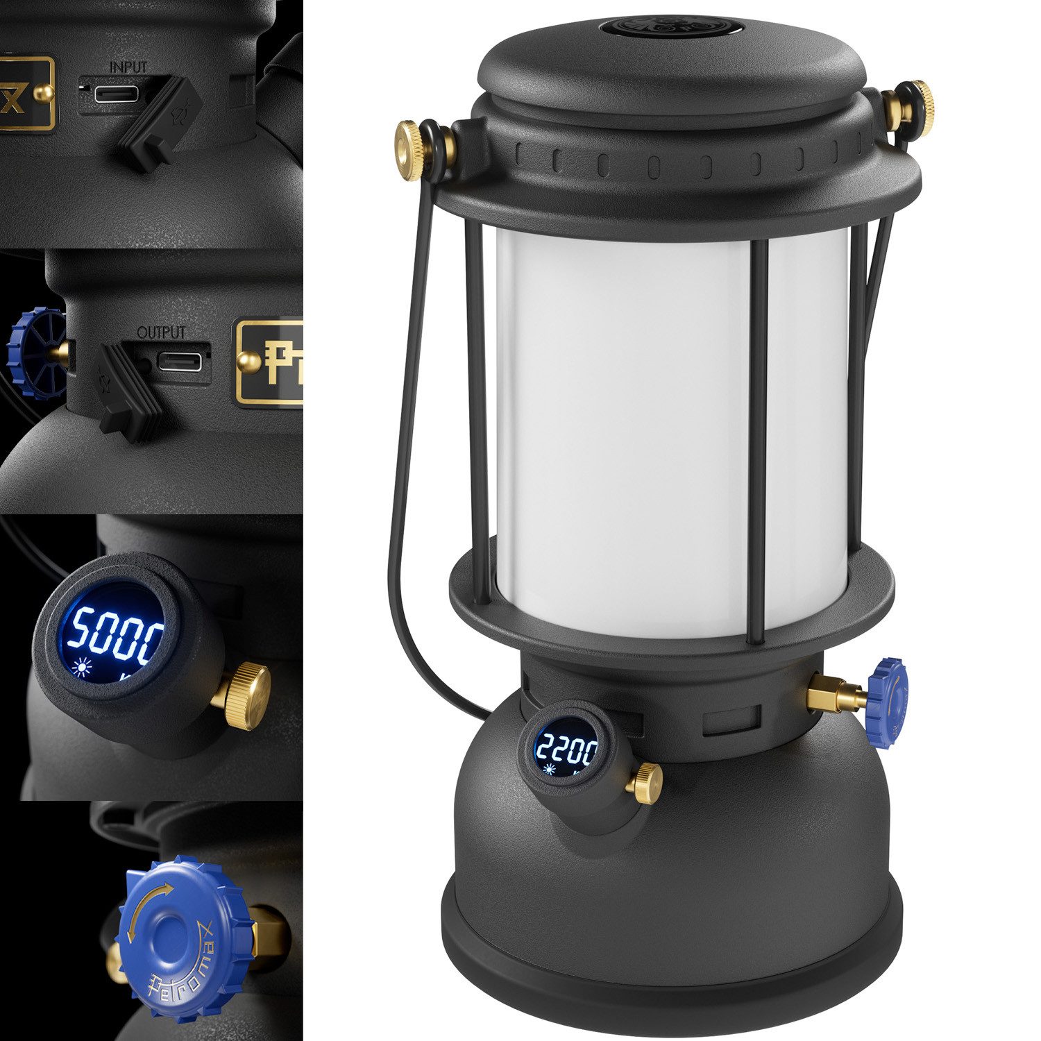 Petromax LED Laterne lm500 mit Powerbank Funktion inkl. Tasche, LED fest in günstig online kaufen