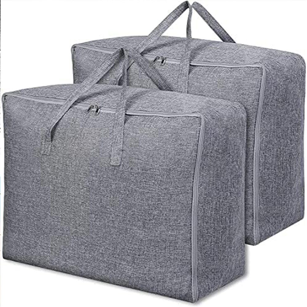 FELIXLEO Unterbettkommode Aufbewahrungstasche Groß, Faltbar Bettdecken 2 Stück, 60x45x26cm