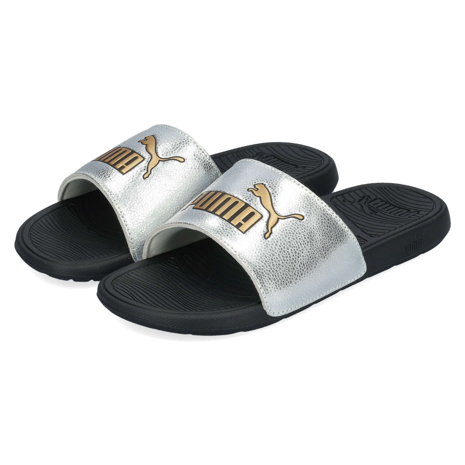 PUMA Puma Cool Cat 2.0 Metallic Shine Silver Gold Black Sandale günstig online kaufen