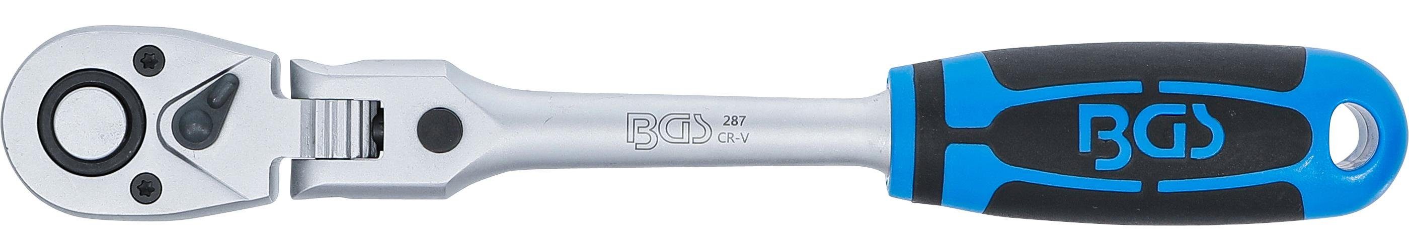 BGS (1/2) Abtrieb mm 12,5 Umschaltknarre arretierbar, Außenvierkant technic Gelenkknarre,