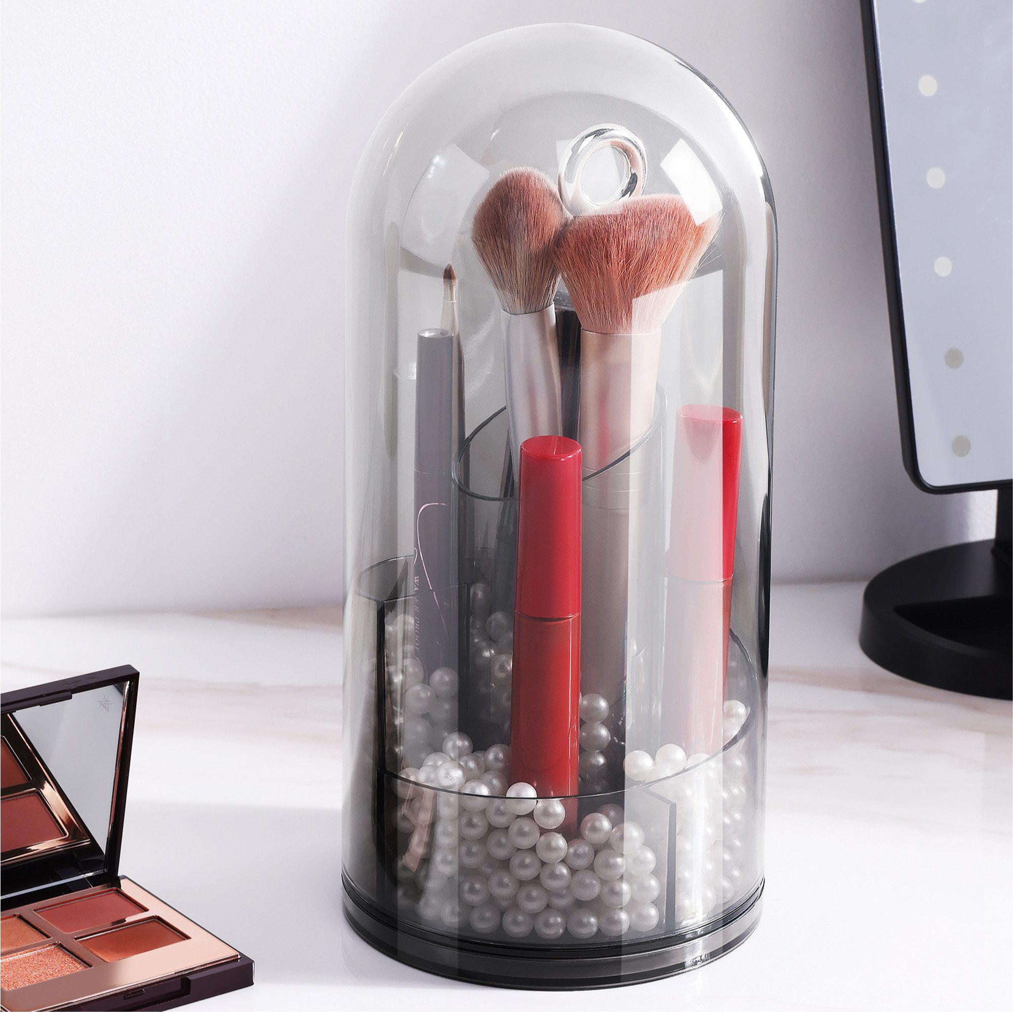 Badorganizer Make Up Pinsel Organizer drehbar - Schminktisch Kosmetik Aufbewahrung