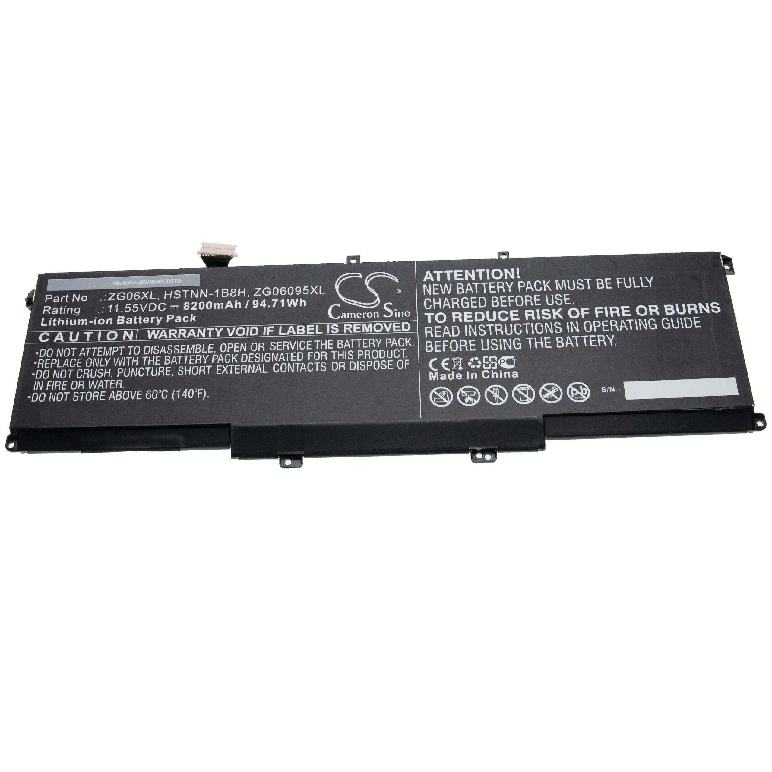 vhbw Ersatz für HP HSTNN-1B8H, L07045-855, L07351-1C1, ZG06095XL, ZG06XL Laptop-Akku 8200 mAh | Notebook-Akkus