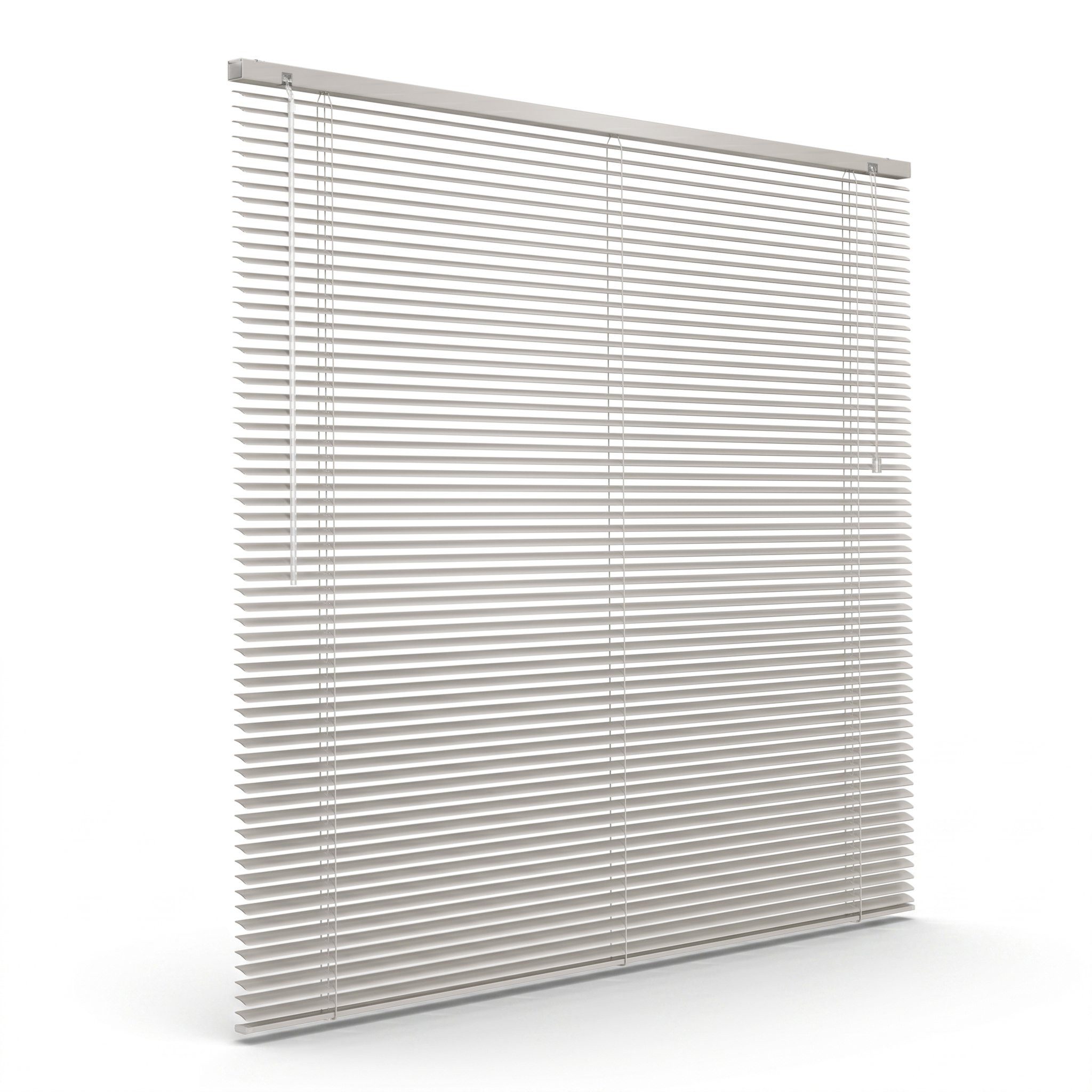 Victoria M. Jalousie Aluminium Jalousie, 40 x 130 cm, grau-beige matt, mit Bohrenohne Bohren, freihängend, Sicht- Licht- und Blendschutz, inkl. Klemmclips