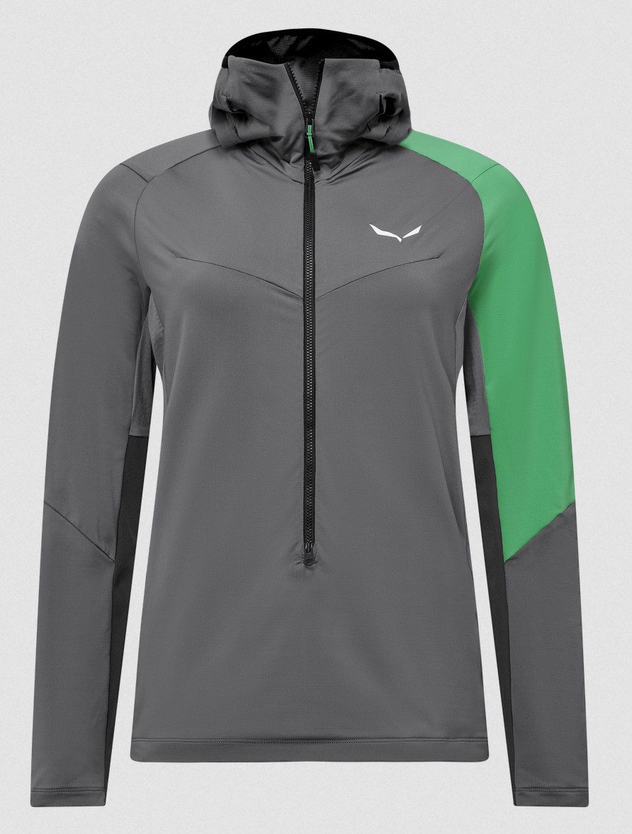 Salewa Longsleeve NXT HYB 1/2 ZIP TEE W