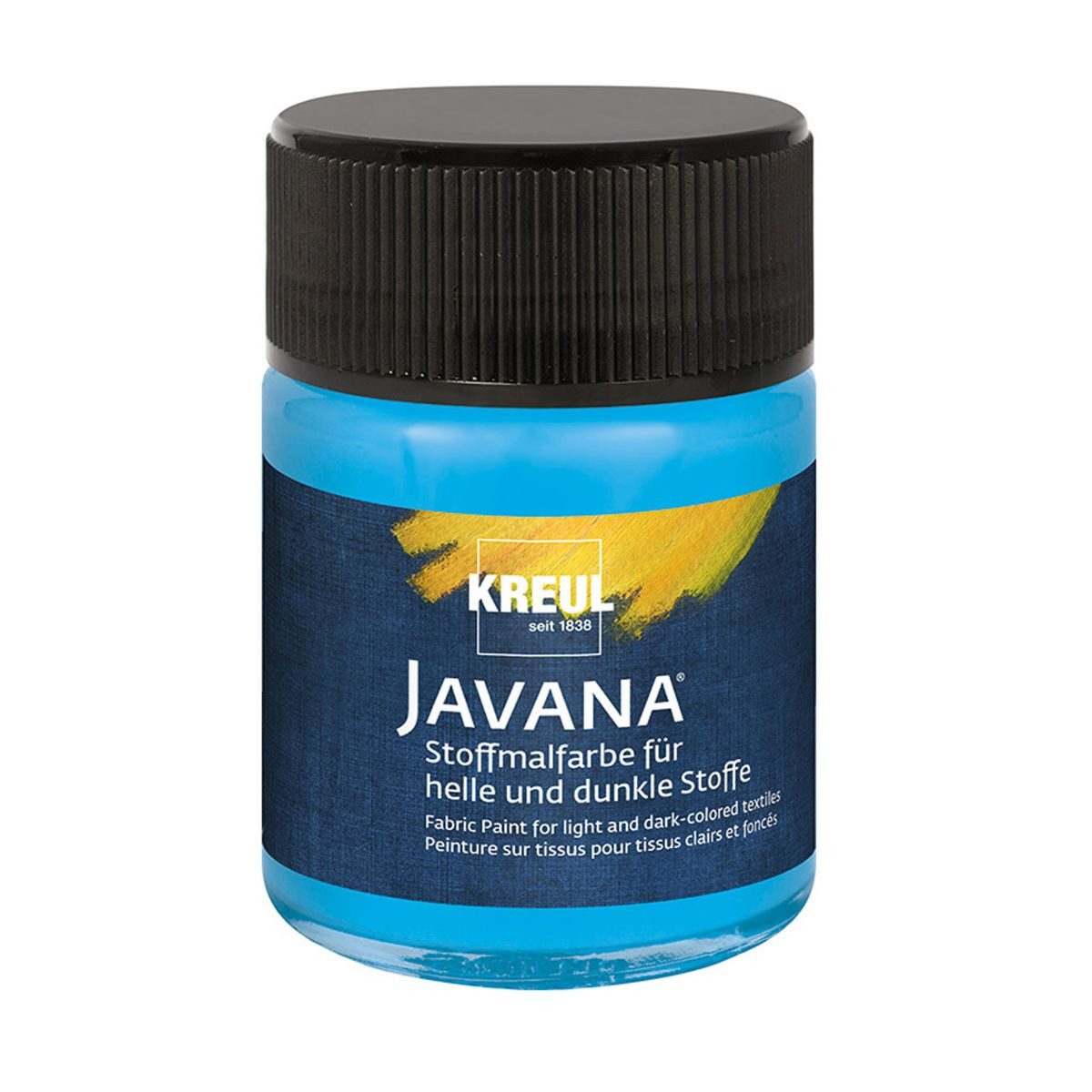 C. KREUL Stoffmalfarbe KREUL Stoffmalfarbe JAVANA hellblau 50ml Glas