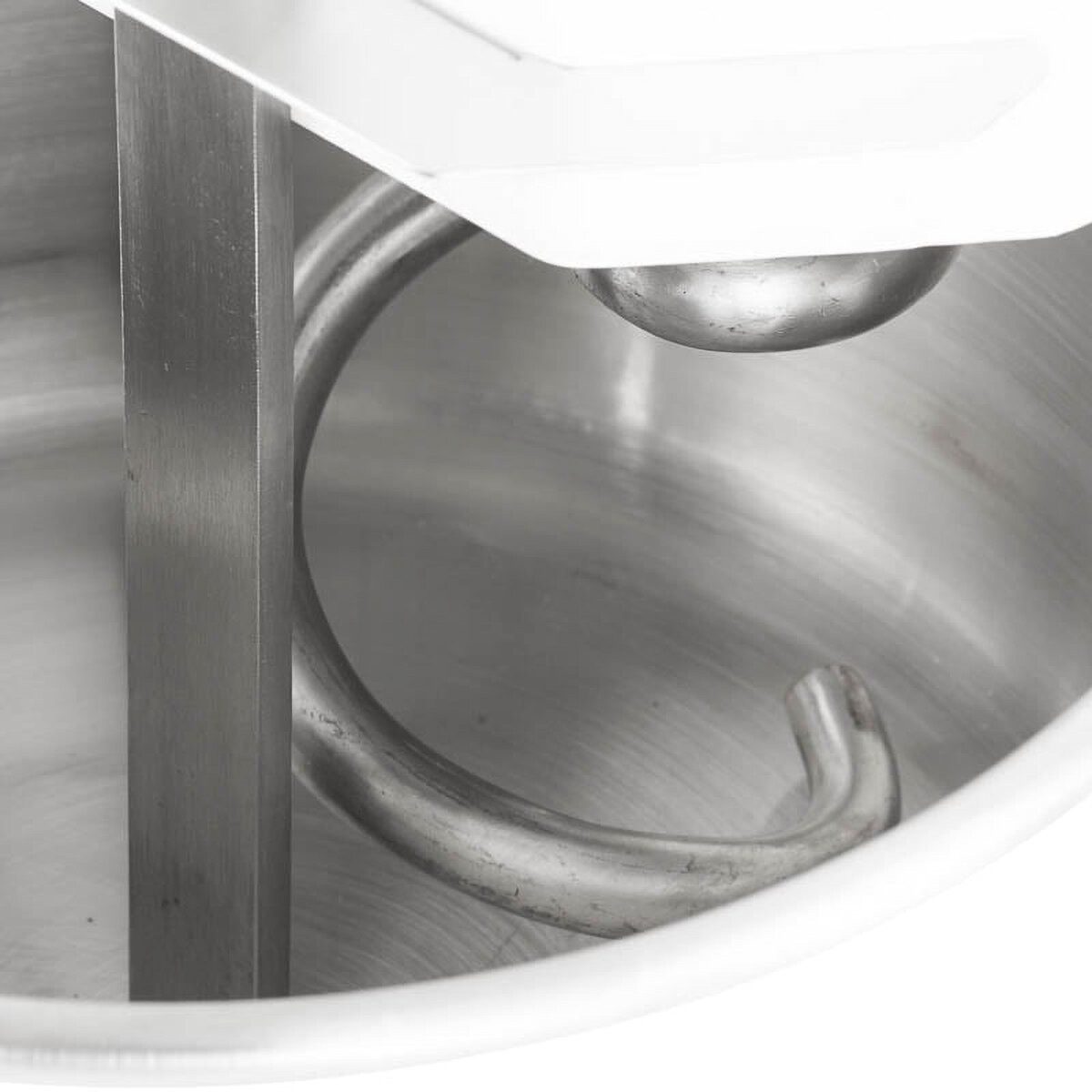 GastroHero Küchenmaschine Spiralteigknetmaschine ECO 20 Liter 230 V fester Kopf Edelstahl, 1100 W, 20 l Schüssel