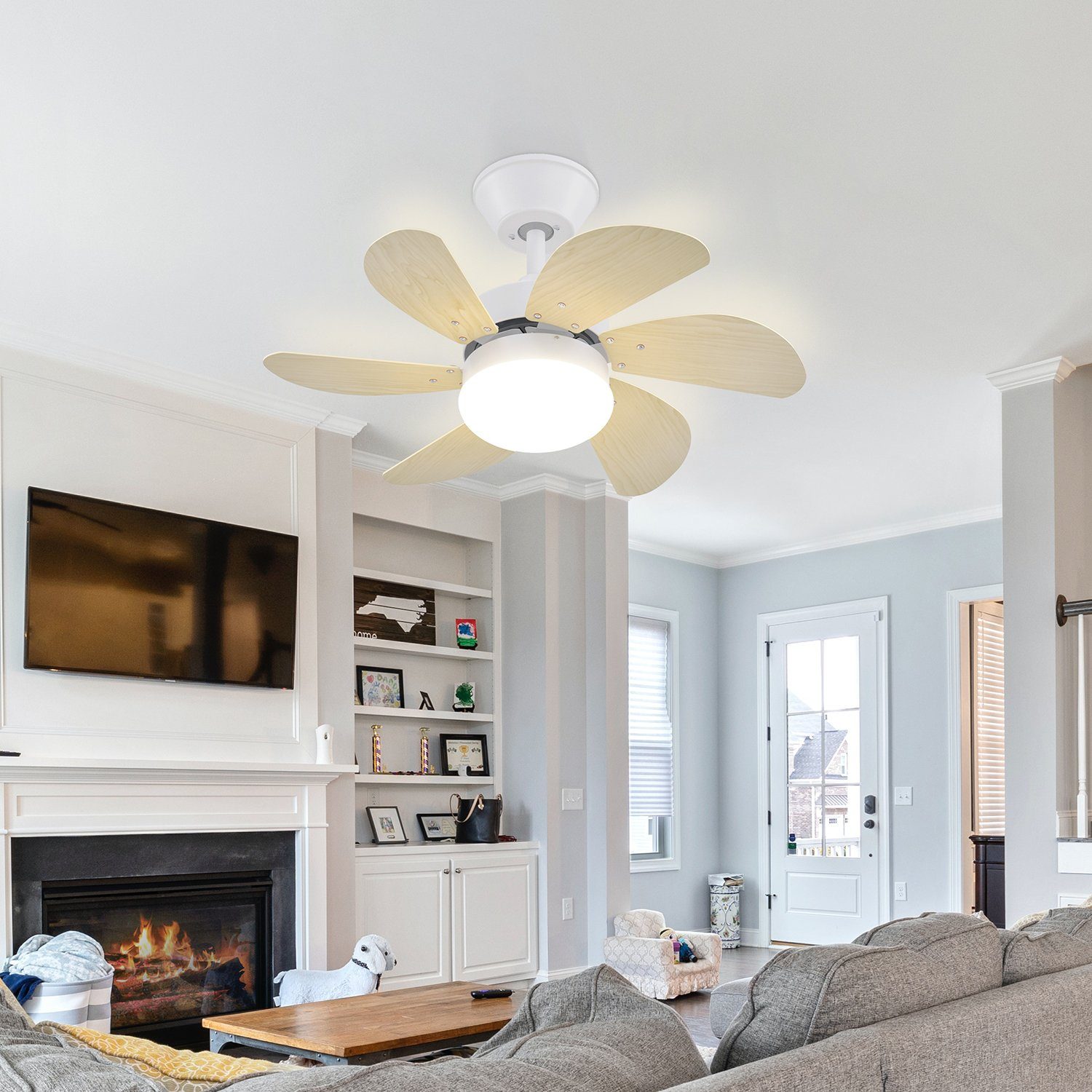 ZMH Deckenventilator Mit Licht und Fernbedienung günstig online kaufen