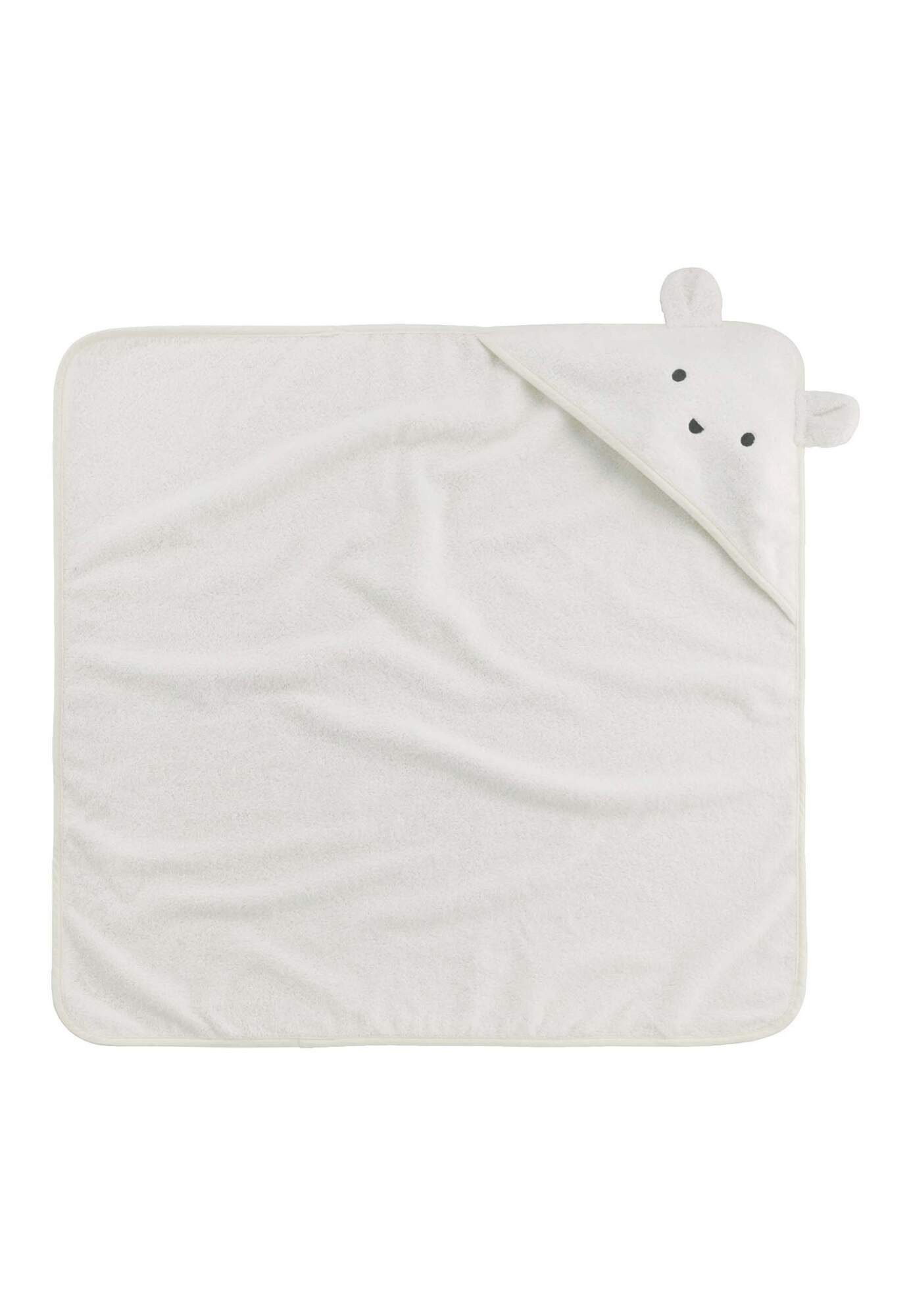 Hessnatur Badeponcho mit Kapuze aus reiner Bio-Baumwolle, Baumwolle