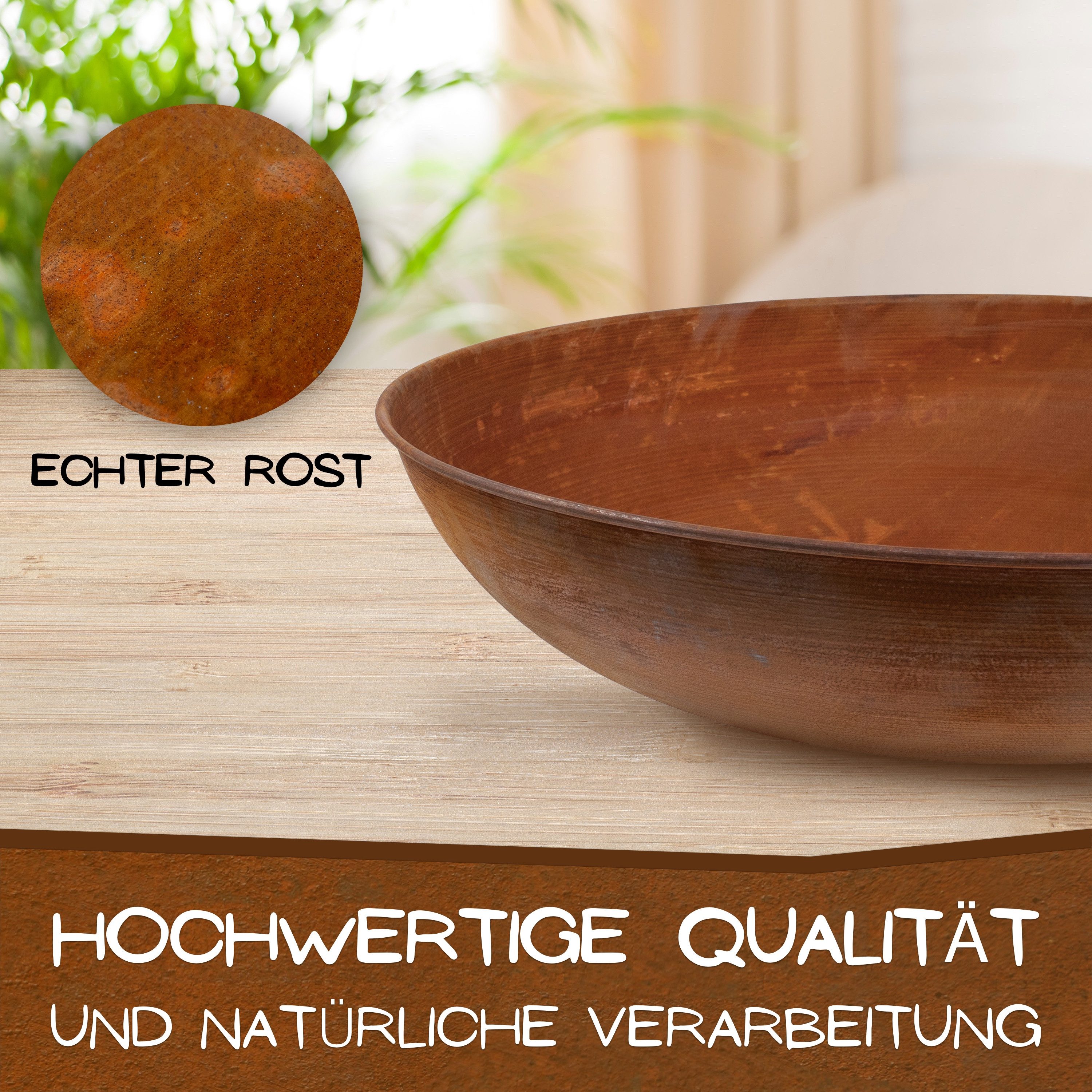 Rostikal Pflanzschale Blumenschale Ø 53 cm günstig online kaufen