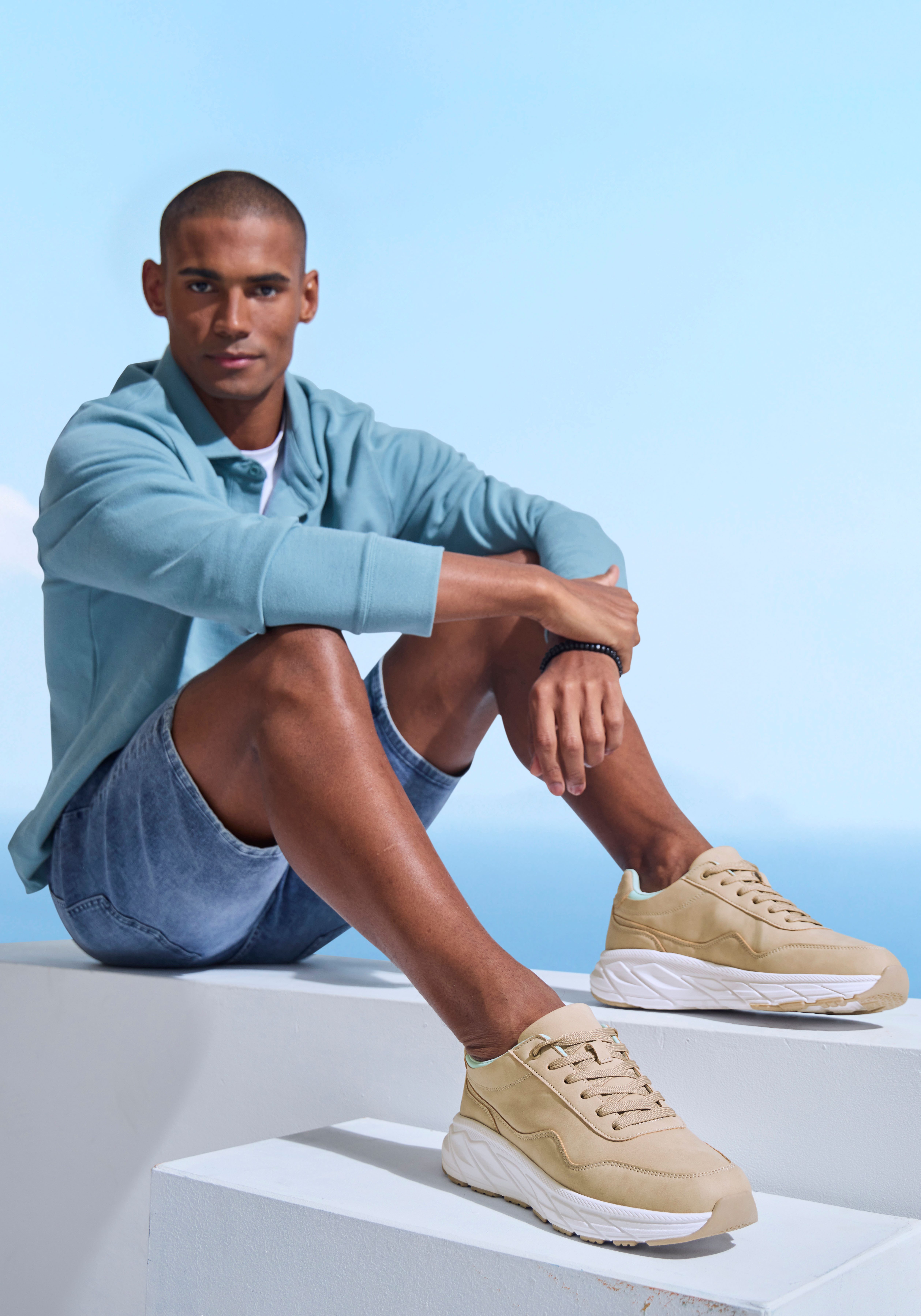 John Devin Schnürschuh, Freizeitschuh, Schnürhalbschuh, Halbschuh, Turnschuh Sneaker mit kontrastfarbenem Innenfutter Unisex VEGAN