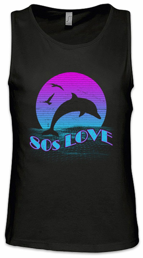 Urban Backwoods Tanktop 80s Love Ärmelloses T-Shirt Synthesizer Electro Techno LFO Musik Music MC Elektro 90s 80s