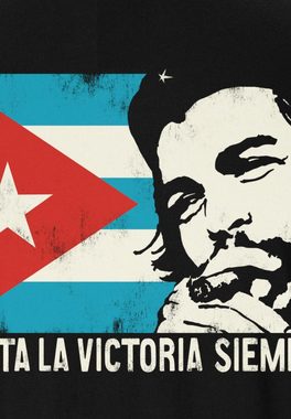LOGOSHIRT T-Shirt Che Guevara - Cuban Flag mit lässigem Aufdruck
