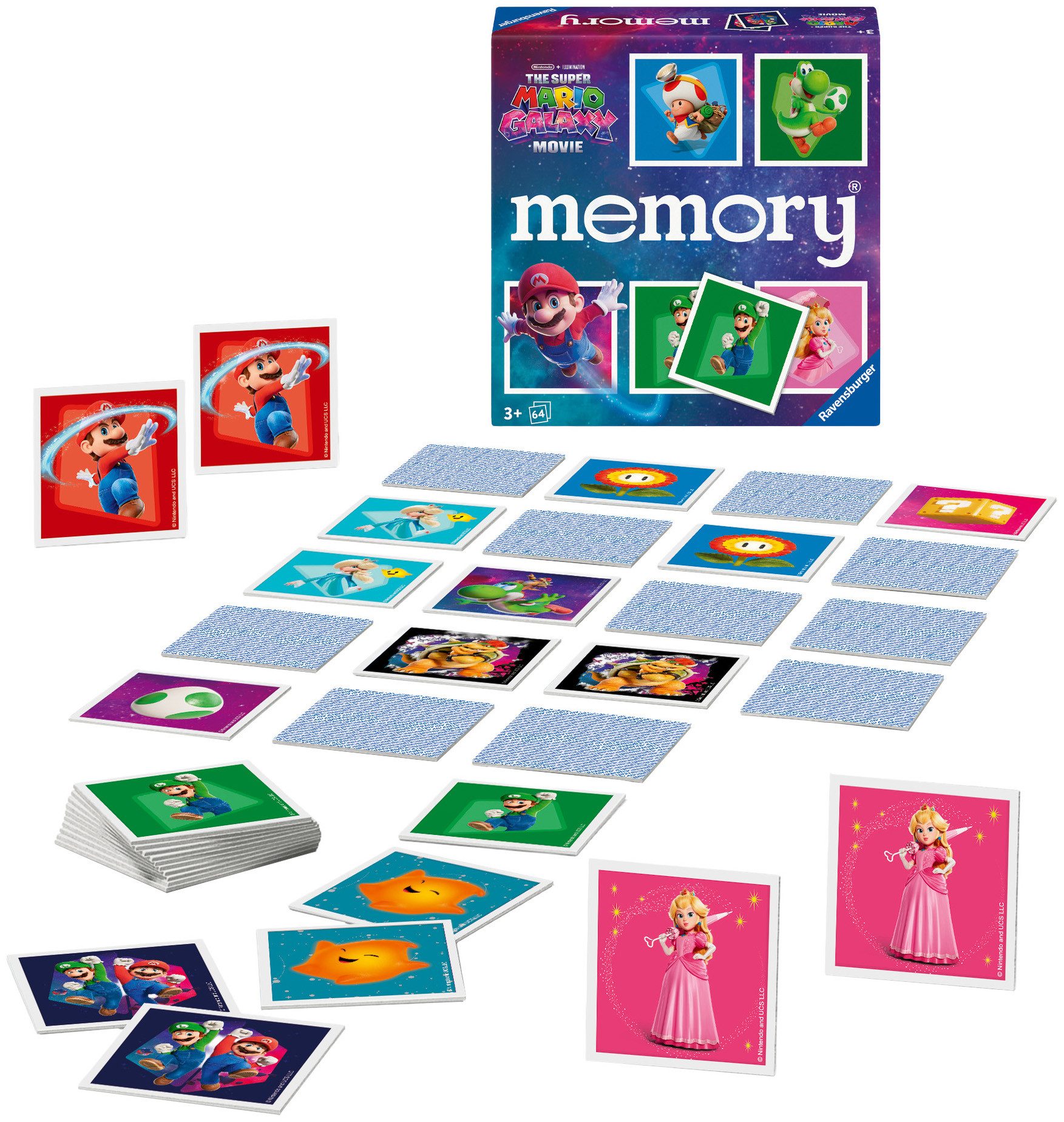Ravensburger Spiel memory® The Super Mario Galaxy Movie, Gesellschaftsspiel & Brettspiel, Made in Europe