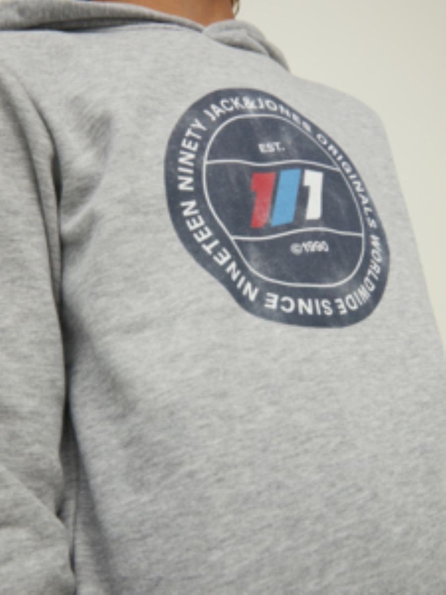 Jones JORNATE Hoodie JNR SN SWEAT Grau HOOD Jack &