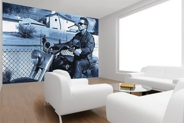 WandbilderXXL Fototapete Terminator, glatt, Retro, Fernseheroptik, Vliestapete, hochwertiger Digitaldruck, in verschiedenen Größen
